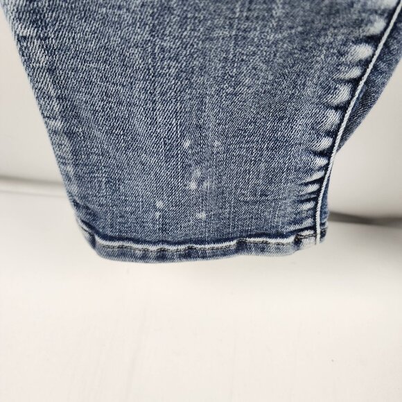 Judy Blue Jeans Womens 7/28 Blue Distressed Boyfriend Fit Button Fly JB2169LT - Picture 9 of 13